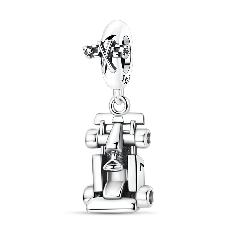 Charm Carrito Plateado