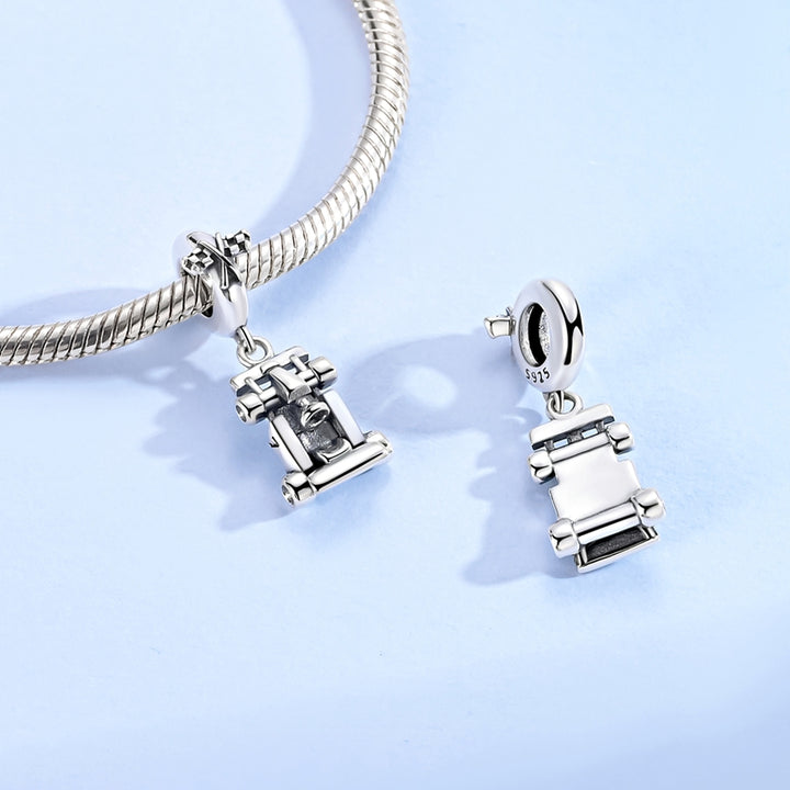 Charm Carrito Plateado