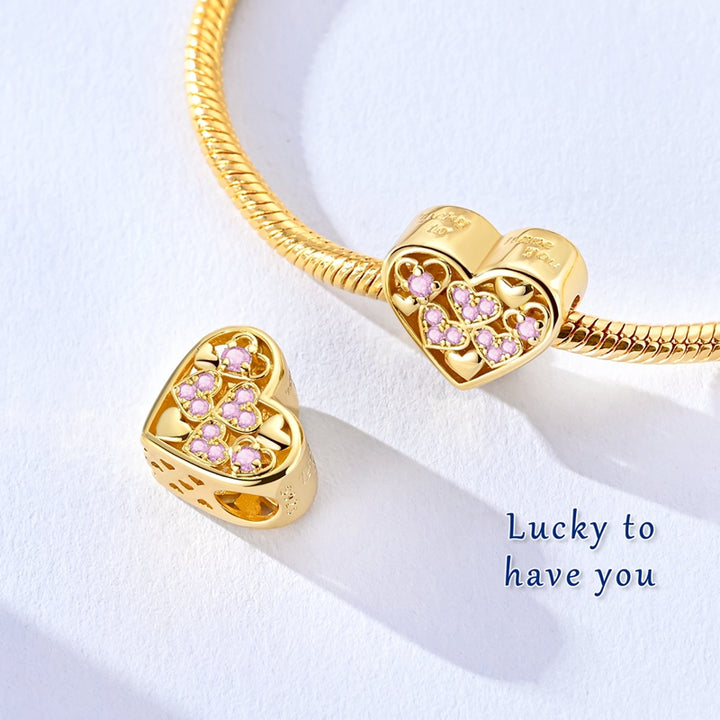 Charm Corazon Dorado