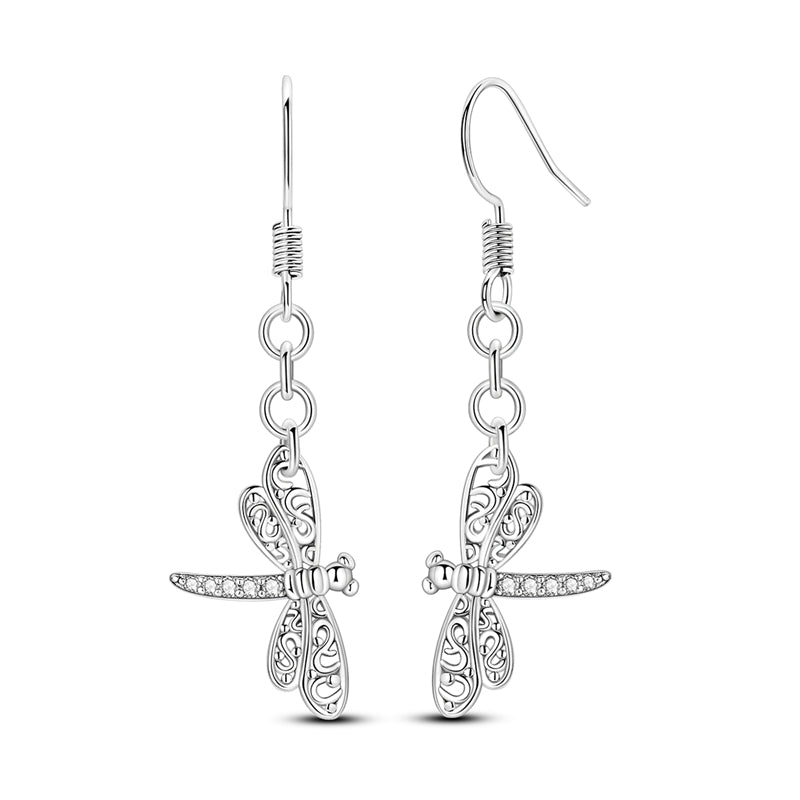 Aretes Libélula de Cristal