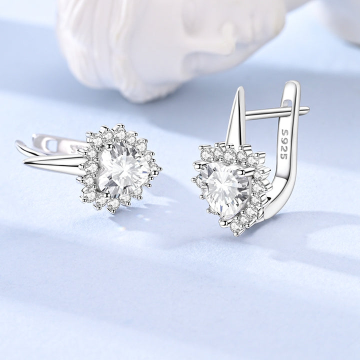Aretes Brillates de Corazon