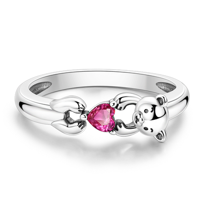 Anillo Nutria con Corazón
