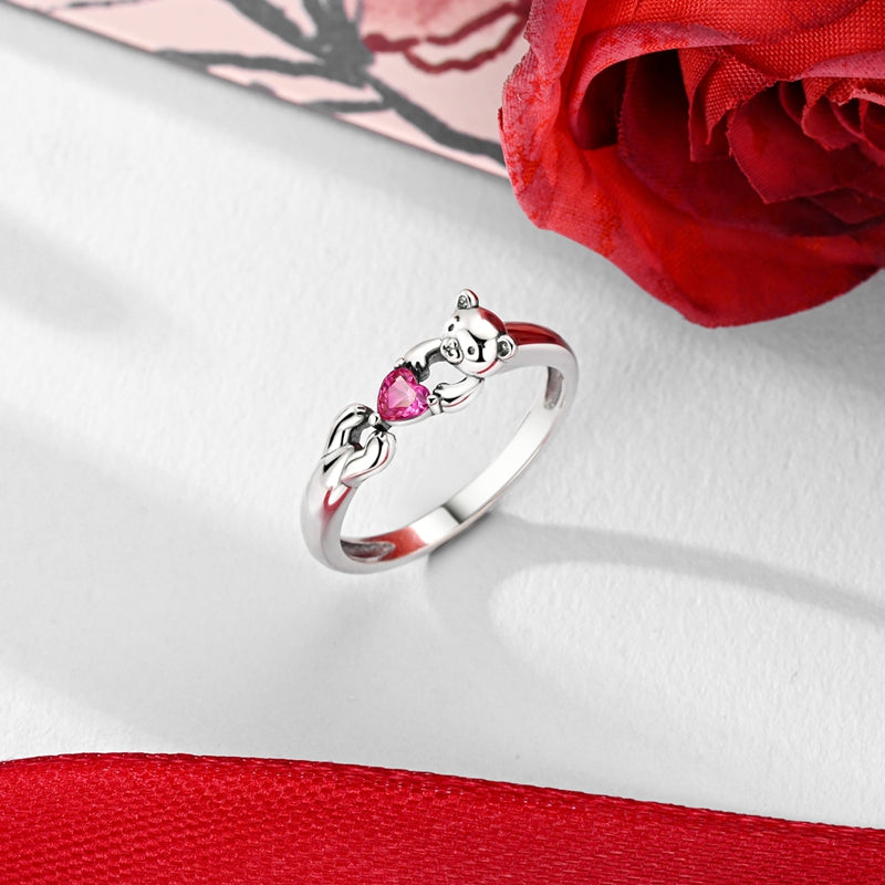 Anillo Nutria con Corazón