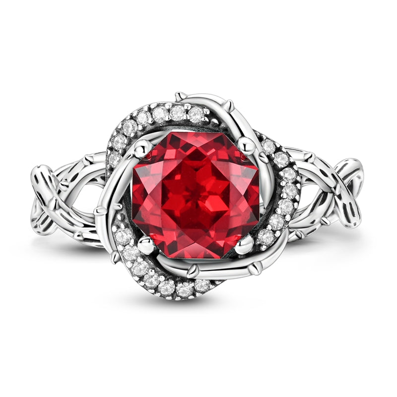 Anillo Rojo Diamantado