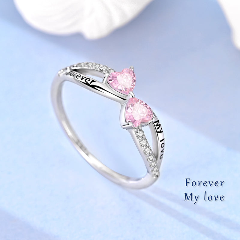 Anillo Duo de Corazones