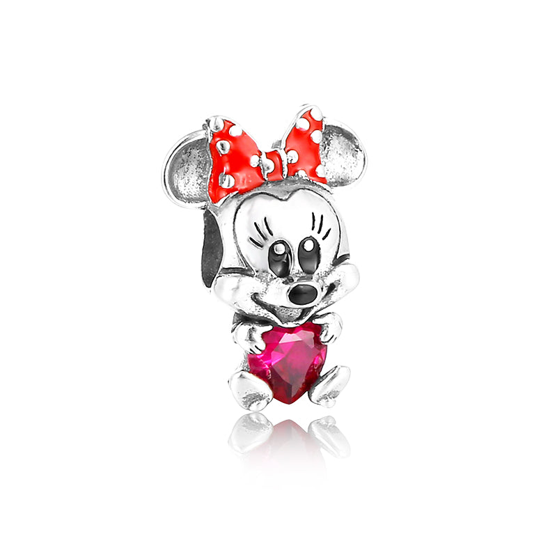 Charm Minnie con Corazón de Amor