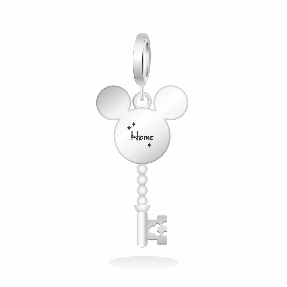 Charm Llave Mickey Mouse Con Castillo De Disney