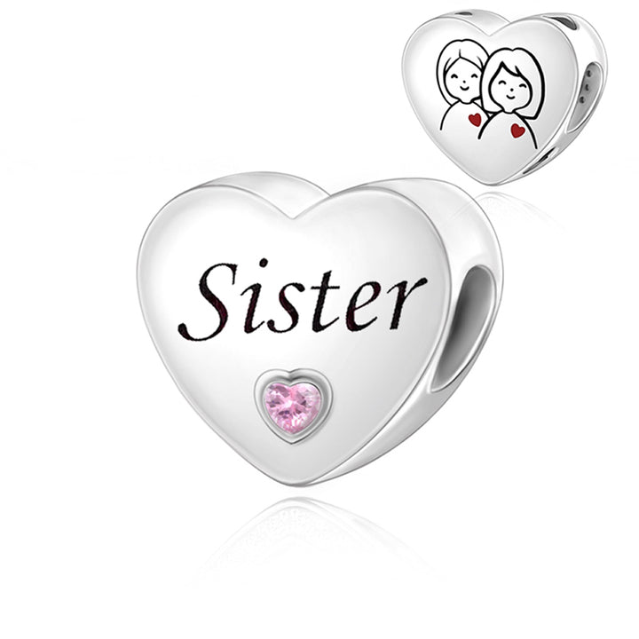 Charm Corazón "Sister"