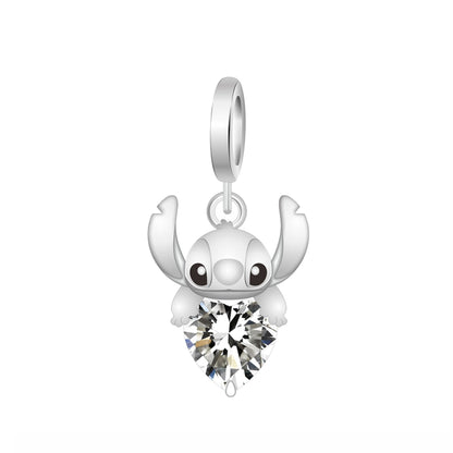 Charm Pequeño Extraterrestre Azul con Corazón