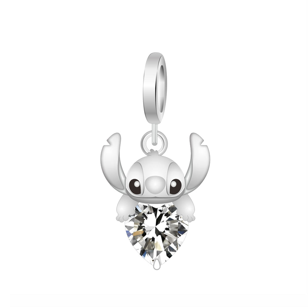Charm Pequeño Extraterrestre Azul con Corazón