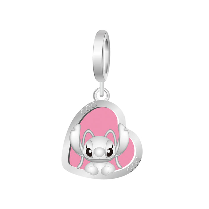 Charm Corazon Pequeña Extraterrestre Rosa