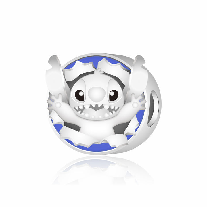 Charm Circular Pequeño Extraterrestre Azul