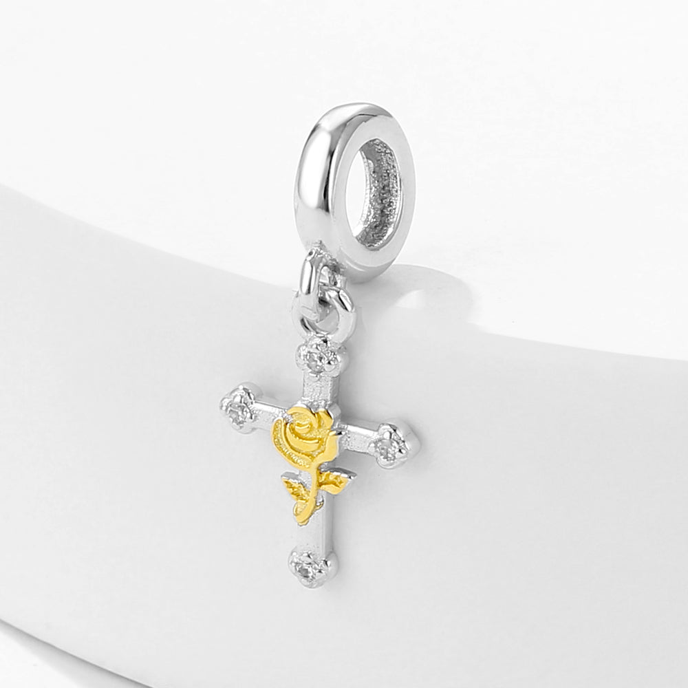 Charm Colgante De Cruz