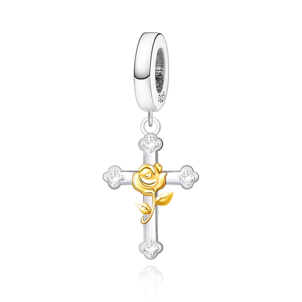 Charm Colgante De Cruz