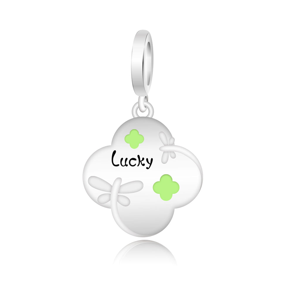 Charm Trebol De 4 hojas "Lucky"