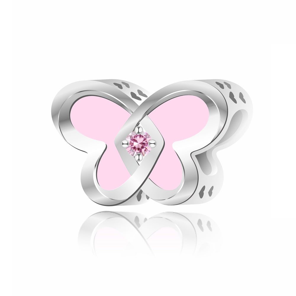 Charm Mariposa Rosa