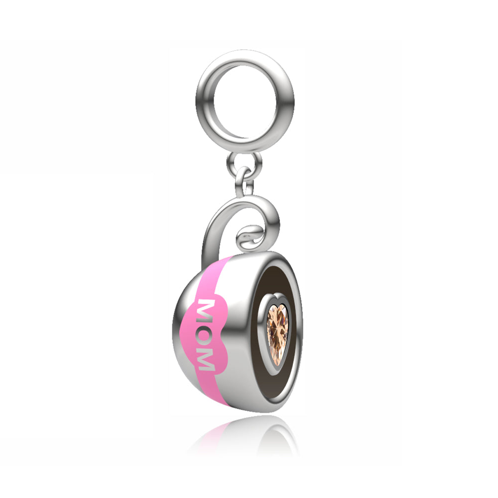 Charm Taza De Cafe "Mom"