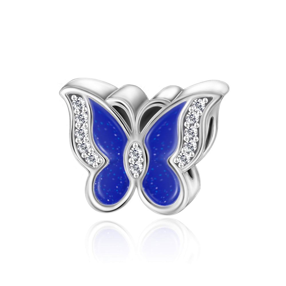 Charm Mariposa Azul Marino