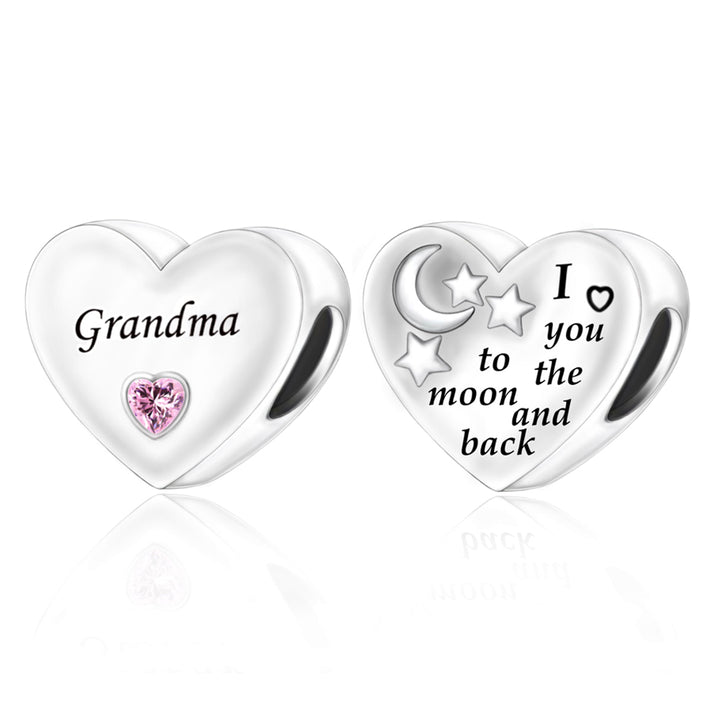 Charm Grandma "I You To The Moon And Back"