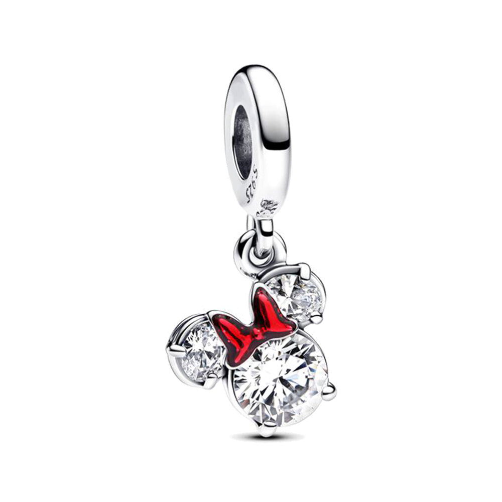 Charm Minnie Diamantado con Moño