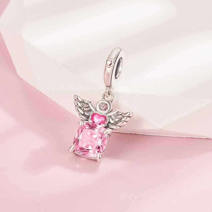 Charm Angel Rosa