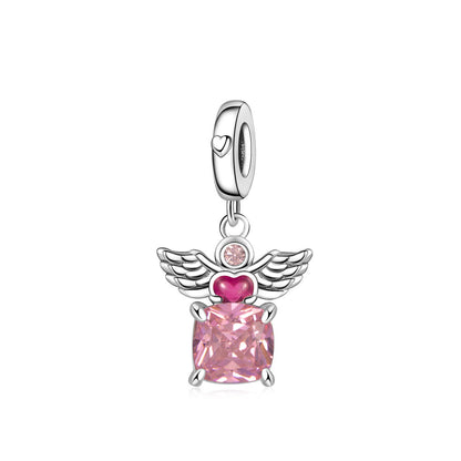 Charm Angel Rosa