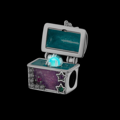 Charm Cofre Fluorescente