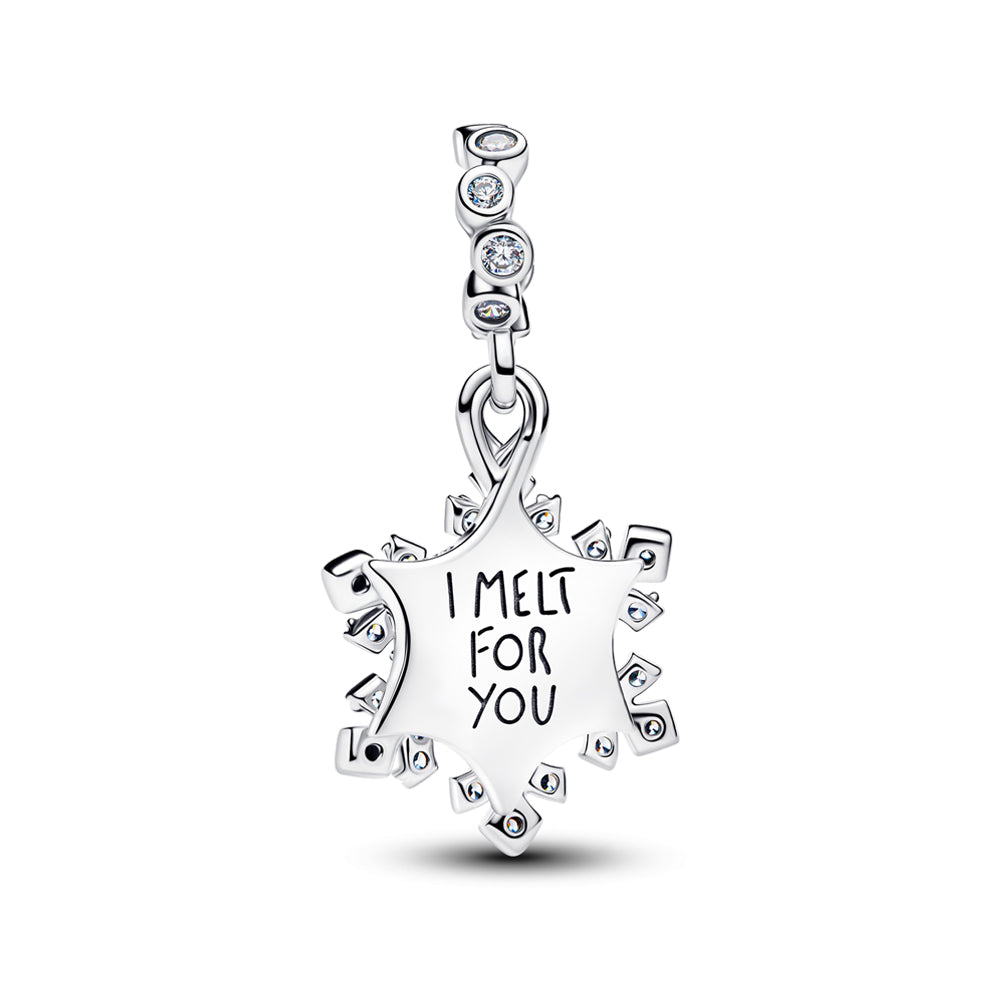 Charm Copo de Nieve Plateado