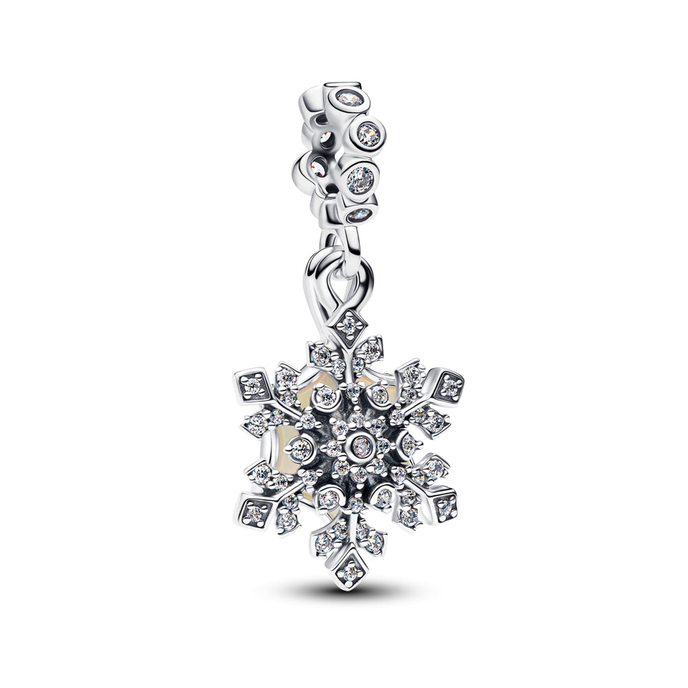 Charm Copo de Nieve Plateado