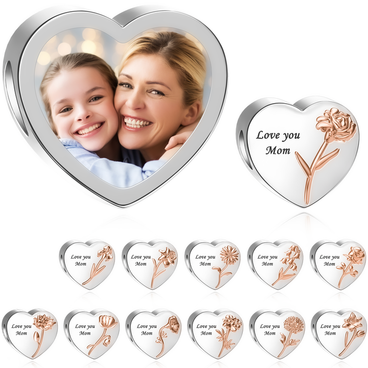 Charm Personalizado "Love You Mom"