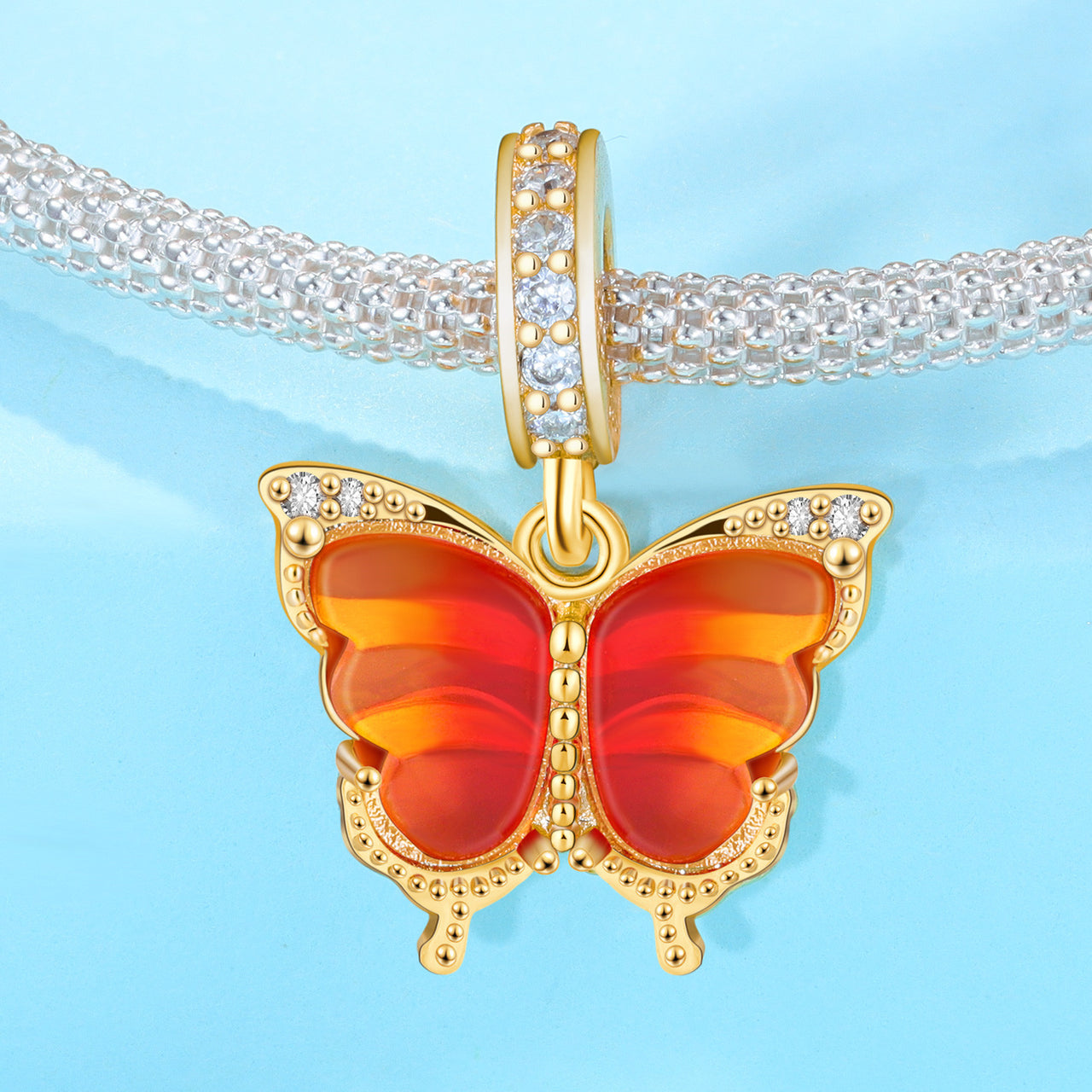 Charm Mariposa Naranja