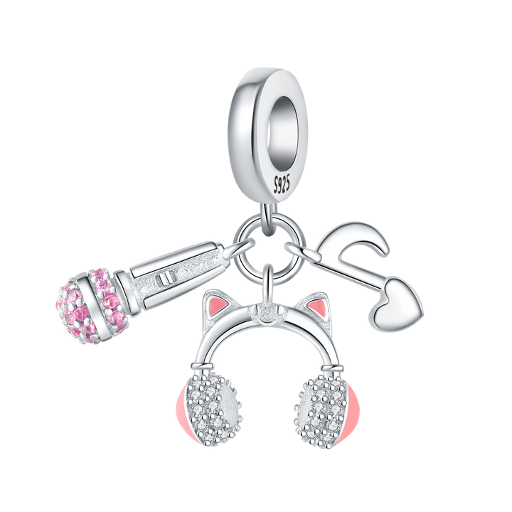 Charm Microfono, Audifonos & Nota Musical