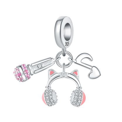 Charm Microfono, Audifonos & Nota Musical