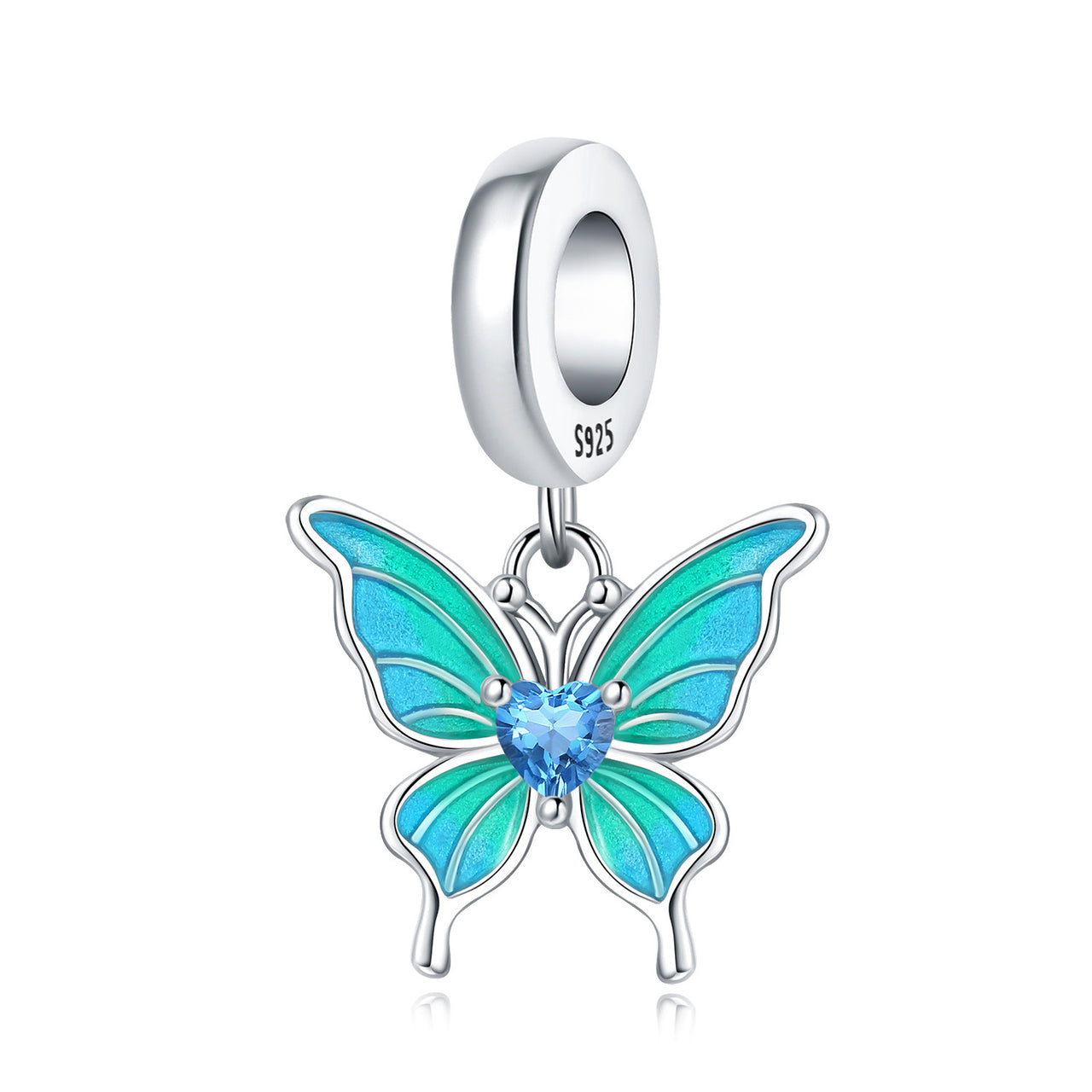 Charm Mariposa Azul Turquesa