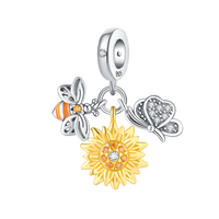 Thumbnail for Charm Abeja, Girasol & Mariposa