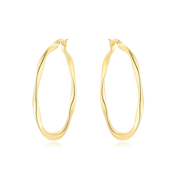 Aretes Aro Irregular