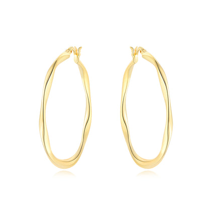 Aretes Aro Irregular