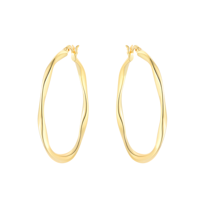Aretes Aro Irregular
