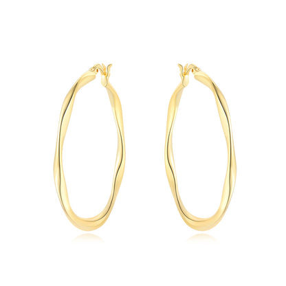 Aretes Aro Irregular