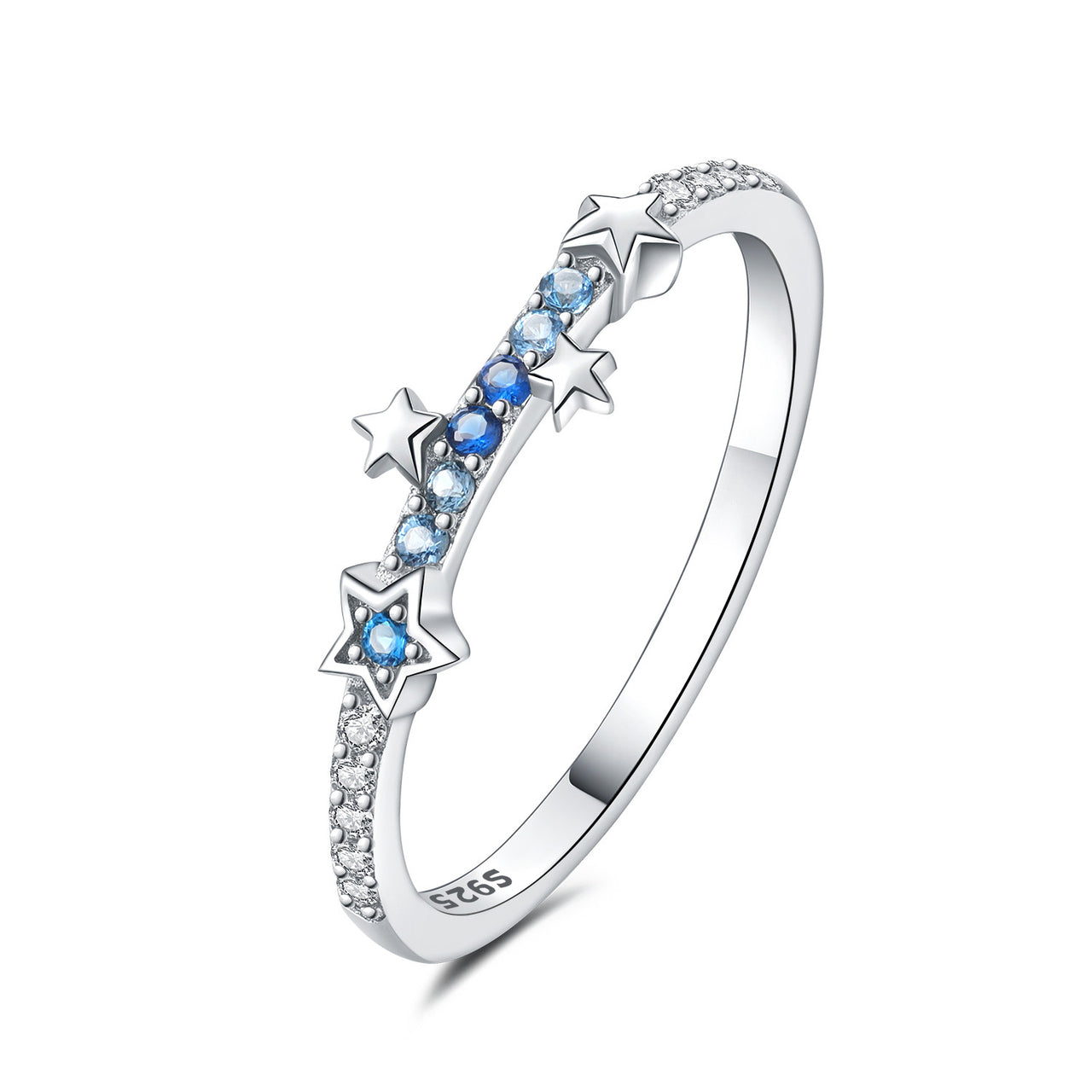 Anillo de Estrellas Azules