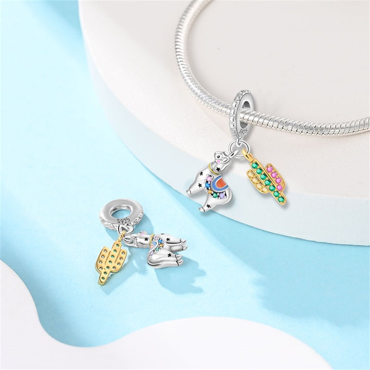 Charm Llama y Cactus "Perú"