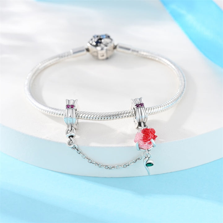 Cadena de Seguridad Rosa Roja