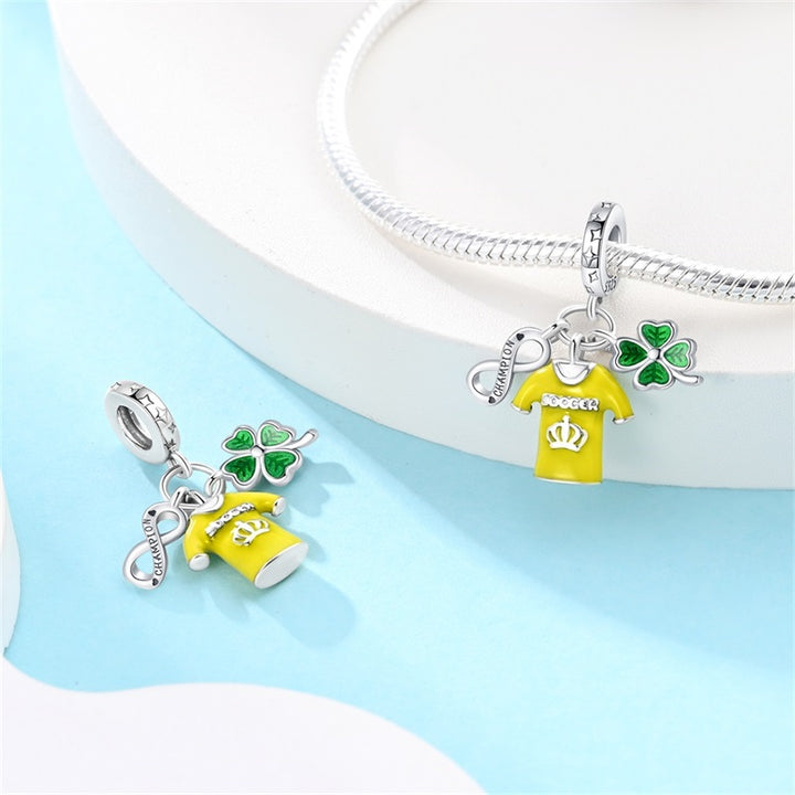Charm Infinito y Trébol "Rey Pelé"