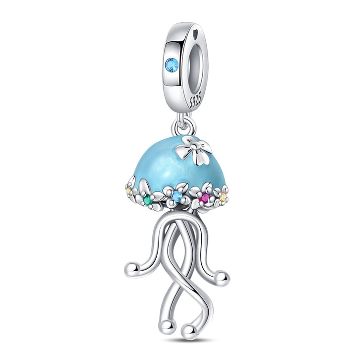 Charm Medusa Azul Fluorescente