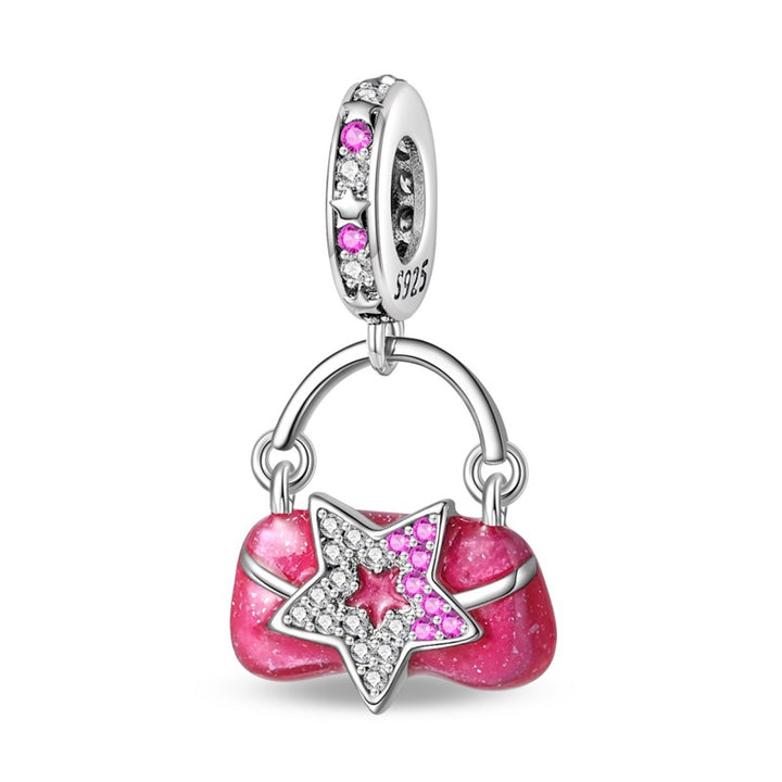 Charm Bolso Rosa y Estrella