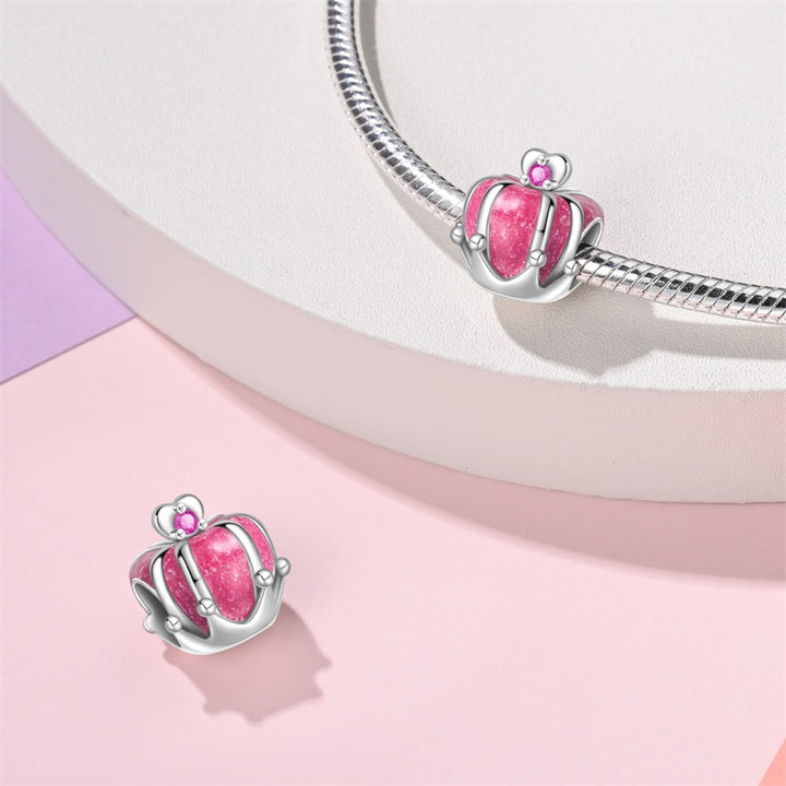 Charm Corona Rosa, Inspirado En Barbie