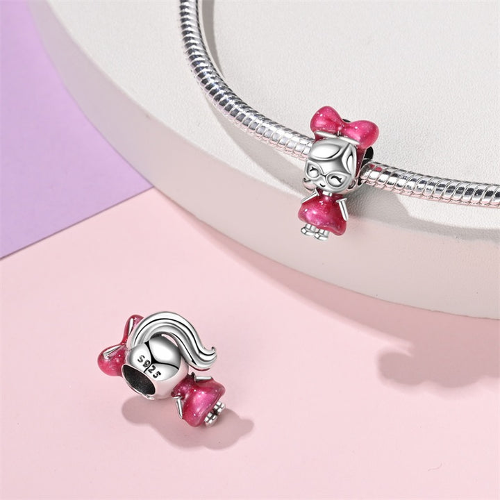 Charm Muñeca Rosa, Inspirado En Barbie