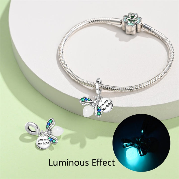 Charm Luciernaga Fluorescente "You Are My Light"