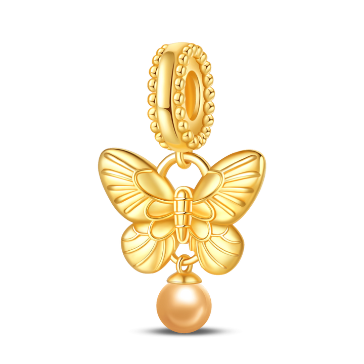 Charm Mariposa Dorada y Bellota