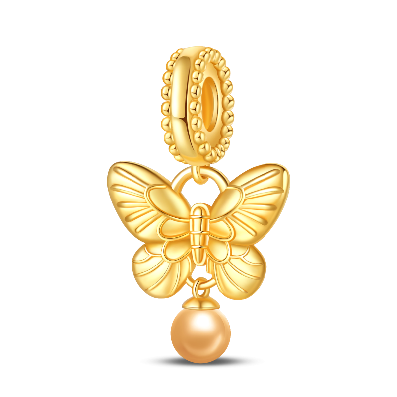 Charm Mariposa Dorada y Bellota